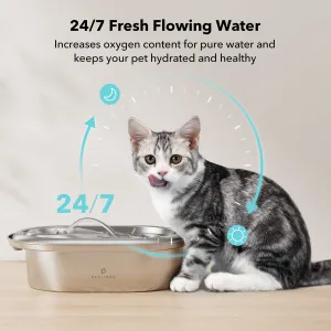 4/8 Packs Replacement Filters for Stainless Steel Cat Water Fountain PLWF003 & PLWF006, 2/4 Months Set of Replacement Filters fot Pet Water Fountain Stainless Steel 8 Pack Replacement Filters