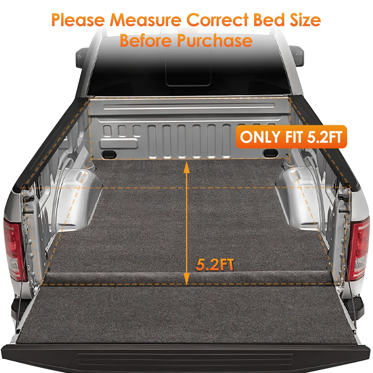 5.2ft Soft Roll Up Truck Bed Cover for Chevy Colorado / GMC Canyon 2015-2022