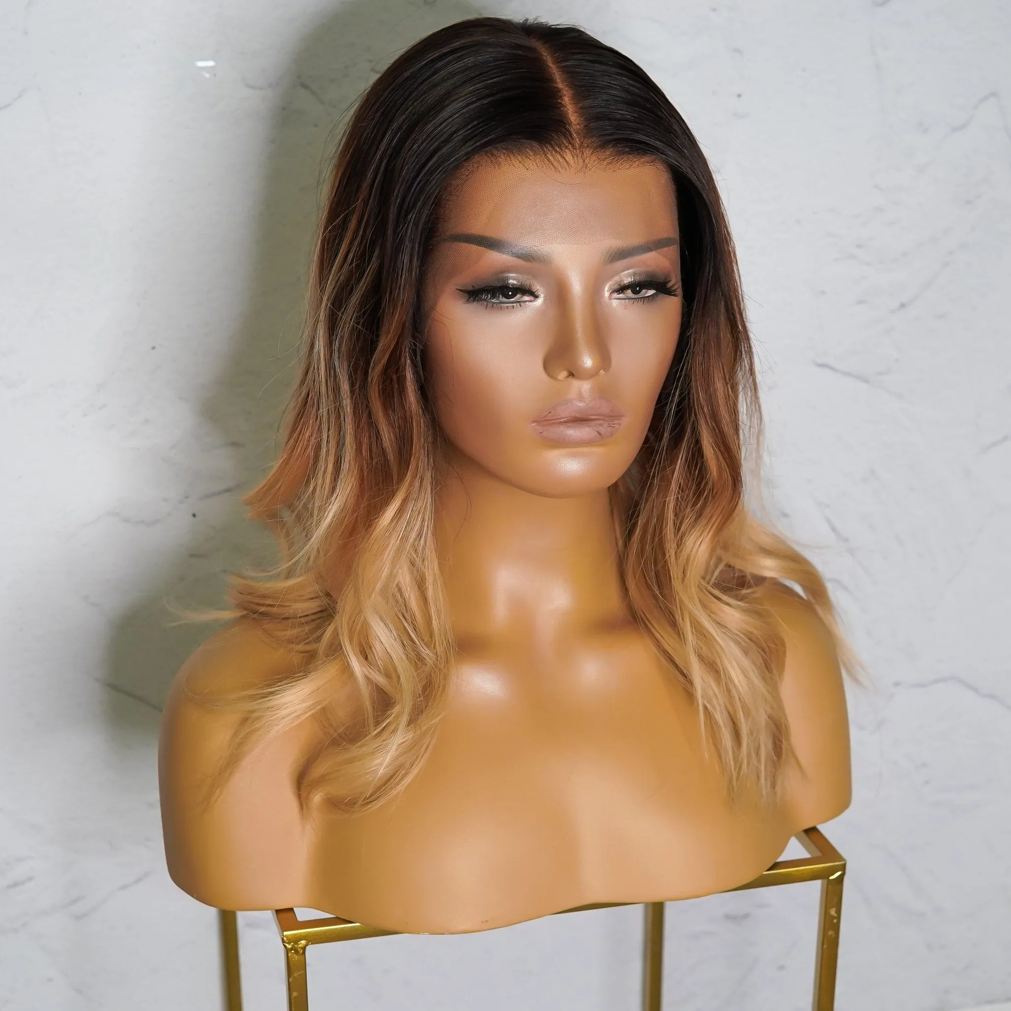 ANNABELLE OMBRE Human Hair Lace Front Wig