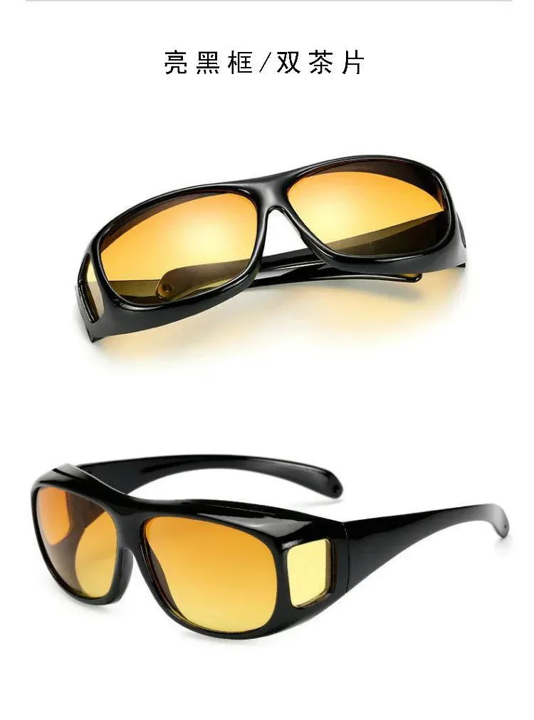Anti-Glare Night Vision Driver Goggles Fashion Sunglasses Cycling Goggles Night Driving Enhanced Light Glasses  Car Accessries