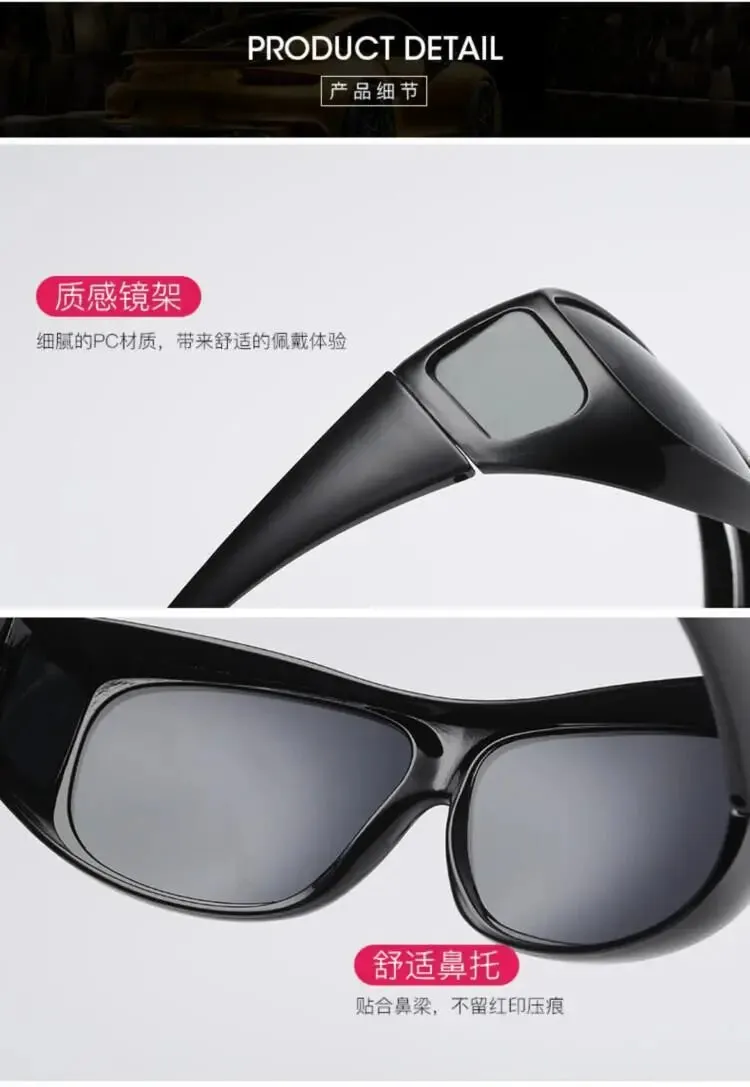Anti-Glare Night Vision Driver Goggles Fashion Sunglasses Cycling Goggles Night Driving Enhanced Light Glasses  Car Accessries