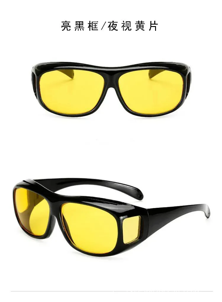 Anti-Glare Night Vision Driver Goggles Fashion Sunglasses Cycling Goggles Night Driving Enhanced Light Glasses  Car Accessries