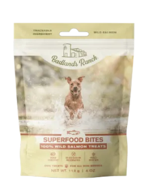 Badlands Ranch Superfood Bites Wild Salmon Freeze-Dried Dog Treats