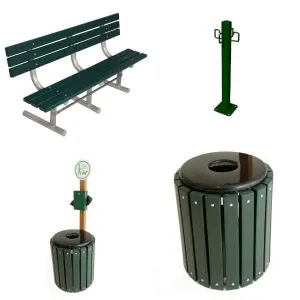 BarkPark by Ultrasite Recycled Dog Park Site Amenities Kit