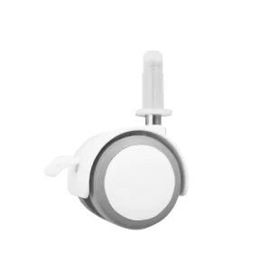 Bopita Set of 4 Rubber 40mm Wheel - White