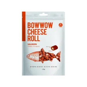 Bow Wow Salmon Cheese Roll Dog Treat 120g