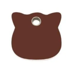 Cat Flat Plastic Pet ID Tag