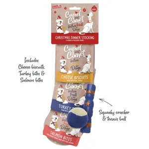 Christmas Cupid & Comet Dinner Stocking - Dog