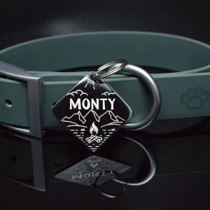 Custom Engraved Dog Tags - Diamond-Shaped