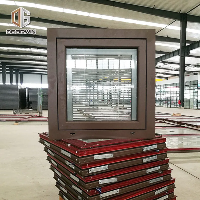 Doorwin 2021Hot sale good quality factory directly European style soundproof sound insulation aluminum wood color shutter windows