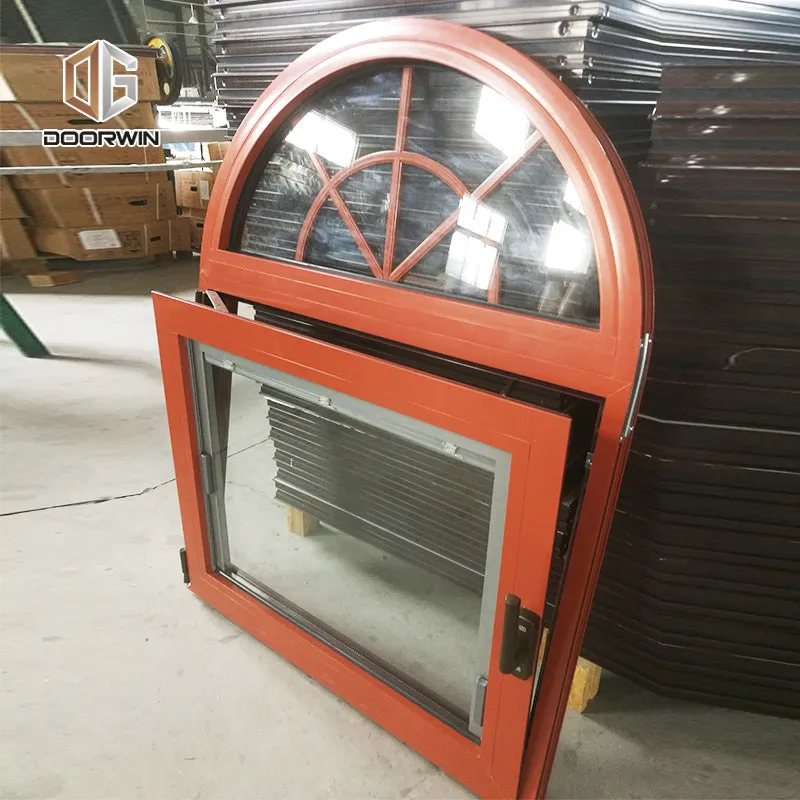 Doorwin 2021Hot sale high quality aluminum window low-e double glass 100% customized design specialty shapes window