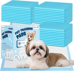 Extra Large Dog Training Pads, 30" x 36" Super Absorbent Puppy Pee Pads with Leak-Proof Design, Disposable Potty Pads for Dogs, Cats, and Puppies, 30 Count