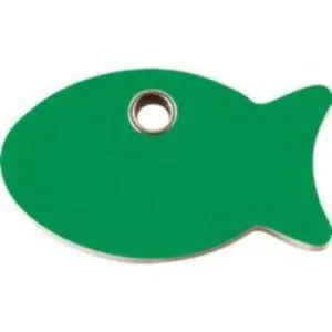 Fish Flat Plastic Pet ID Tag