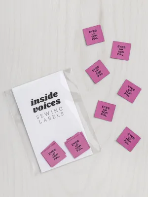 Inside Voices Sewing Labels Singles: Eyes Up Top Pal