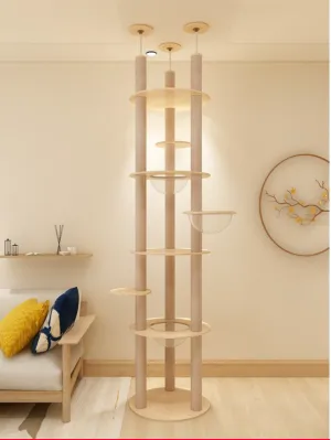 Jumping Wonderland Cat Condo High-end Ceiling height Cat Trees PVC pole