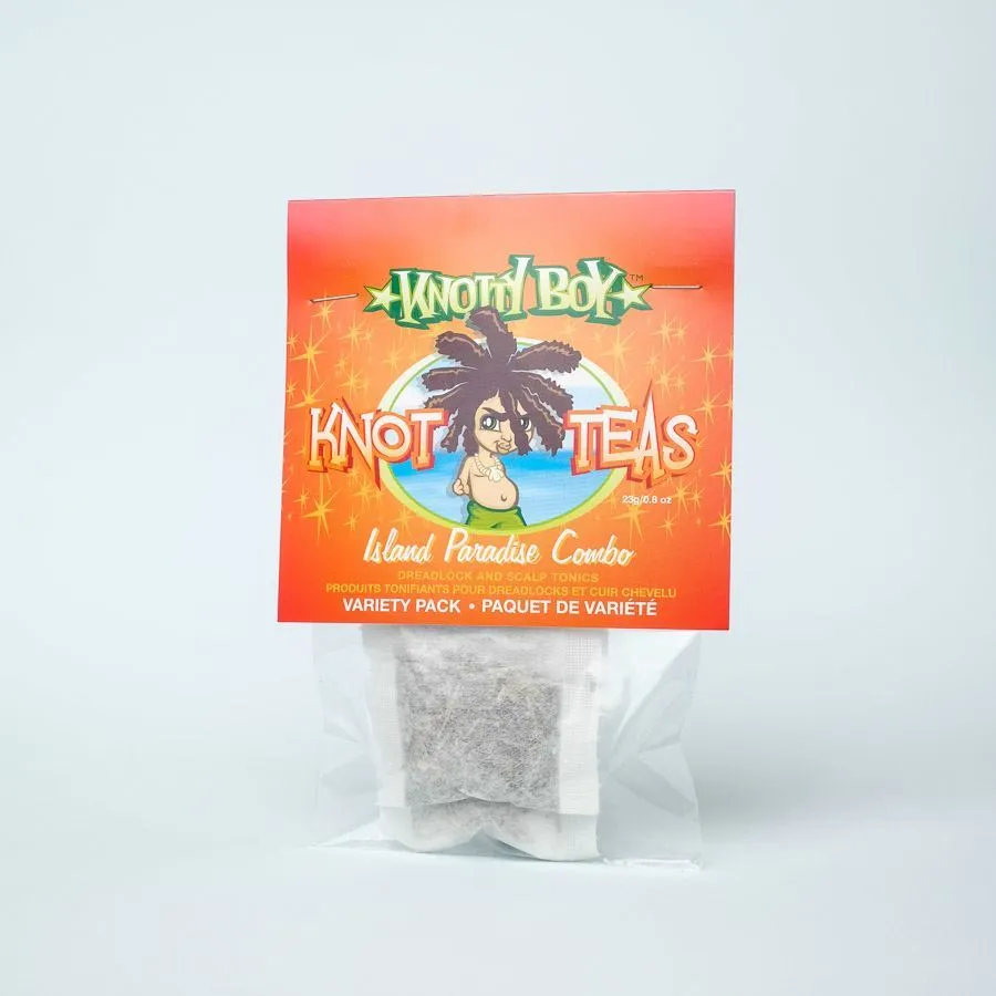 Knotty Boy Knot-Tea Scalp Tonic - Island Paradise Combo Knot-Tea - 4 Bags