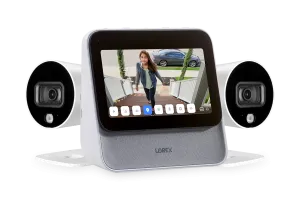 Lorex Smart Home Security Center with Two 1080p Outdoor Wi-Fi Cameras