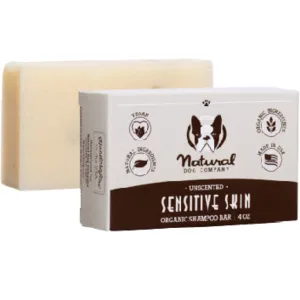 Natural Dog Company Organic Sensitive Skin Shampoo Bar for Dogs 4oz