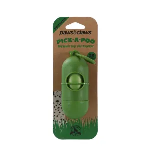 Pick-A-Poo Degradable Unscented Waste Bags & Dispenser 20 Pack