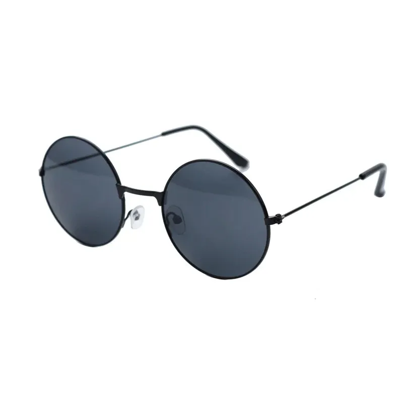 Retro Small Round Hippie Sunglasses Fashion Circle Metal Frame Sun Glasses Disco Party Candy Color Lens Eyewear for Women Men