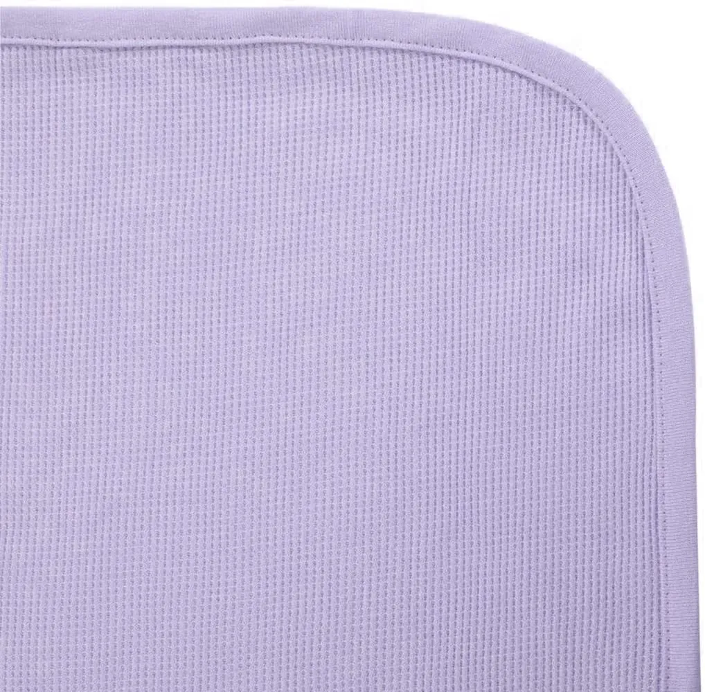 TL Care 100% Cotton Thermal Waffle Swaddle Blanket, Soft, Breathable & Stretchy, Lavender, 30" x 40" for Boys and Girls, Perfect for Swaddling, Travel and Gifting