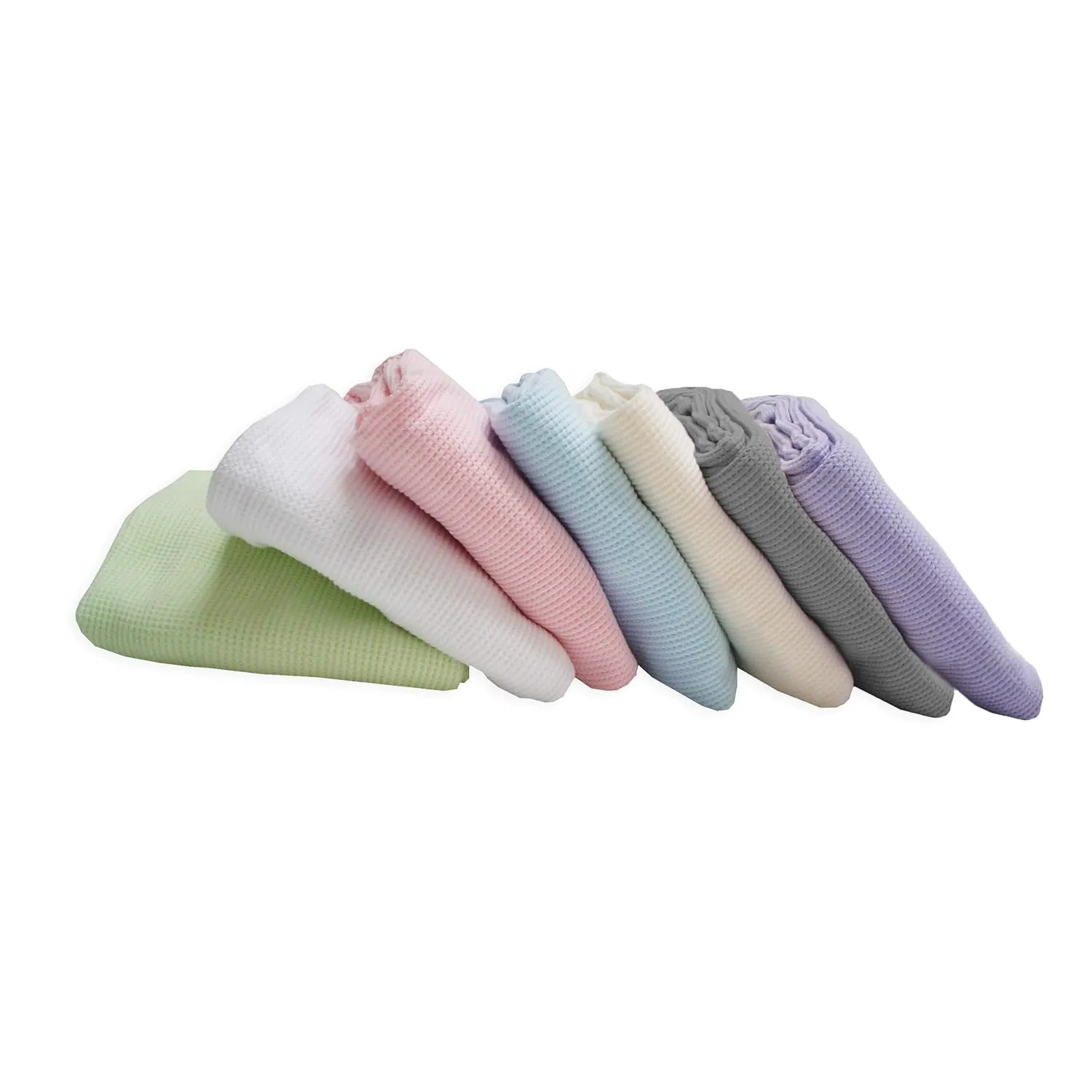TL Care 100% Cotton Thermal Waffle Swaddle Blanket, Soft, Breathable & Stretchy, Lavender, 30" x 40" for Boys and Girls, Perfect for Swaddling, Travel and Gifting