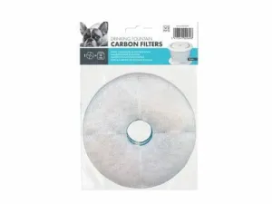 Water Fountain Filter 2Pcs Carbon  White